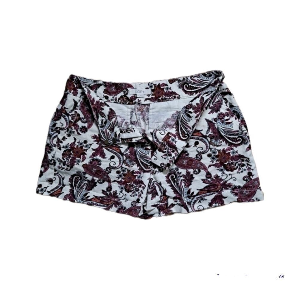 LOFT Paisley Low Rise Shorts - Picture 3 of 7